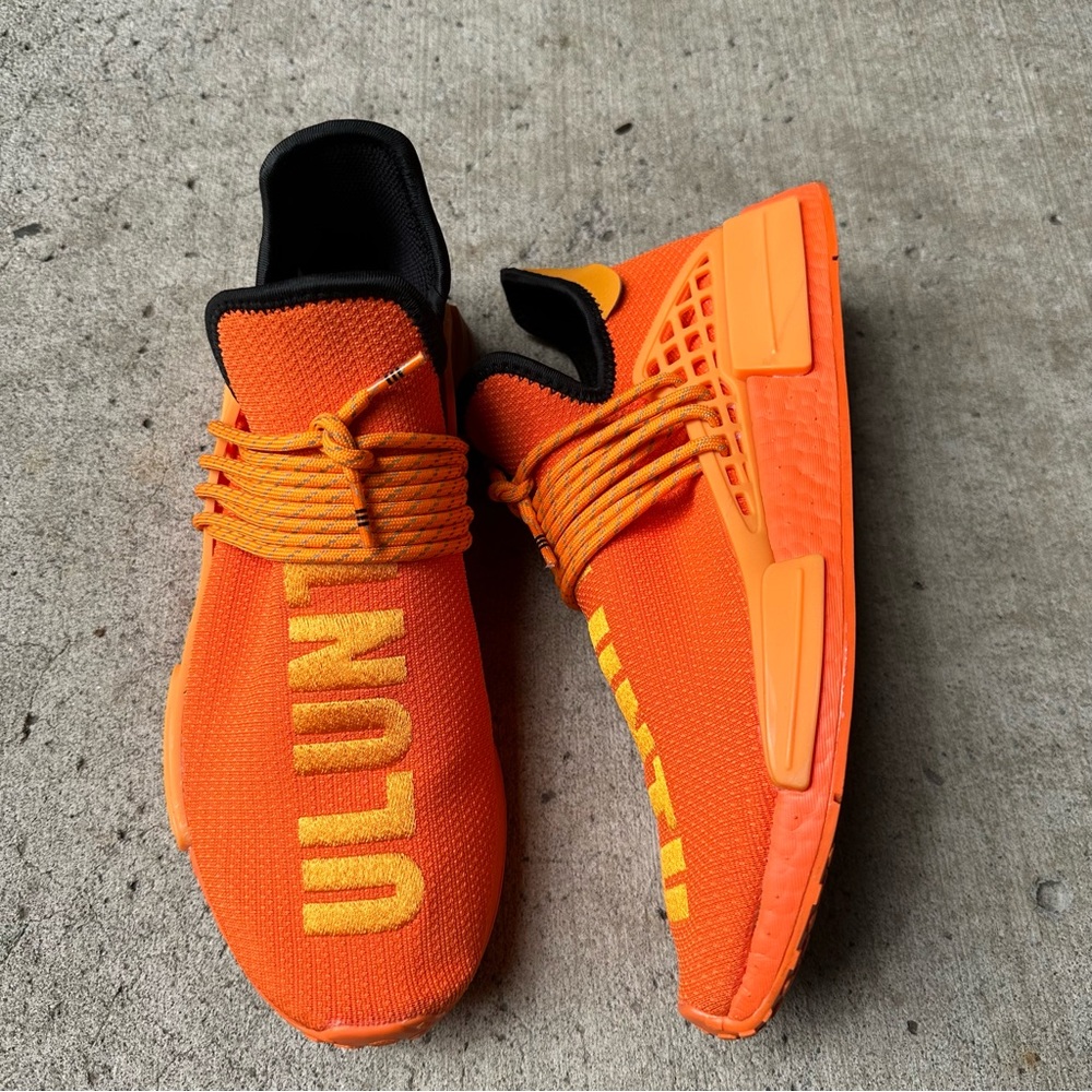 adidas Pharrell NMD Human Race orange neon comfortable streetwear minimalist - Picture 1 of 6